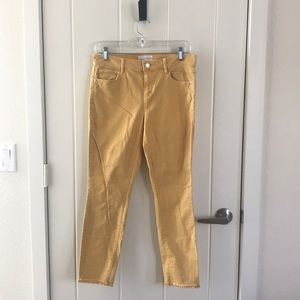 Loft Yellow Modern Skinny Crop